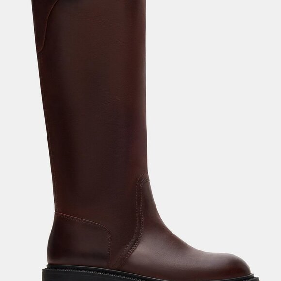 Steve Madden Cognac Leather Boots - Picture 1 of 4